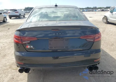 2018 Audi S4 Prestige z USA, uszkodzony, nr VIN WAUC4AF44JA058817